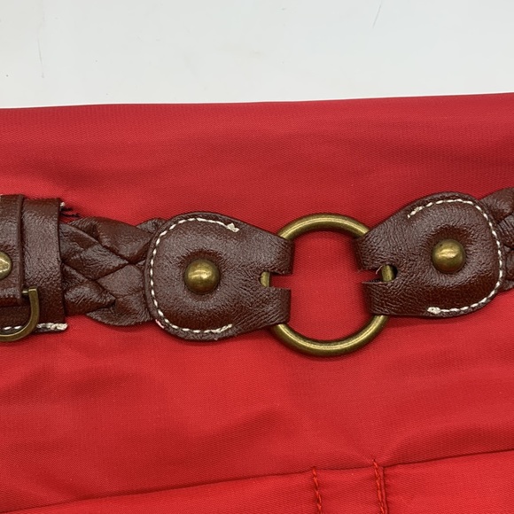 Travelon Red Nylon Crossbody Bag NYB4159 - Picture 3 of 16